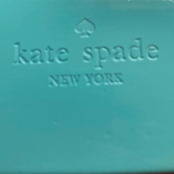 KATE SPADE Sunglasses Eyeglass Case Teal 6.5 x 2 x 2.5 inches - Picture 3 of 10